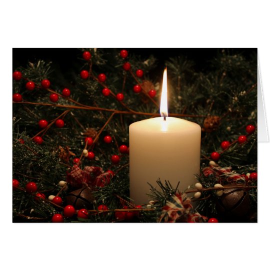 Weihnachtskerze 1 2014 karte
