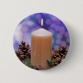 Weihnachtskerze Button