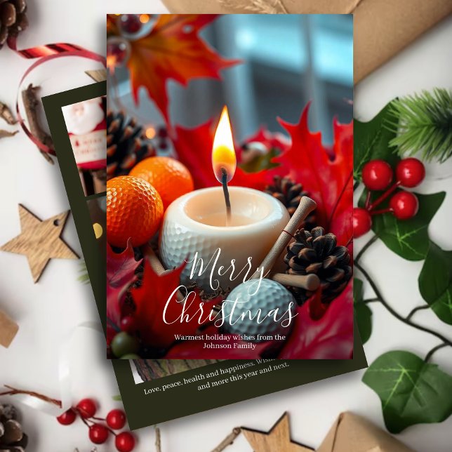 Weihnachtskerze ・ Foto Feiertagskarte (Von Creator hochgeladen)