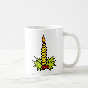 Weihnachtskerze Kaffeetasse