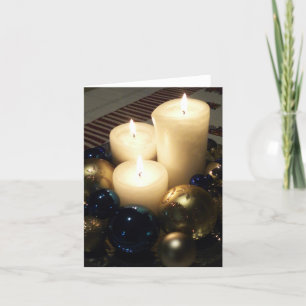 Weihnachtskerzen Feiertagskarte