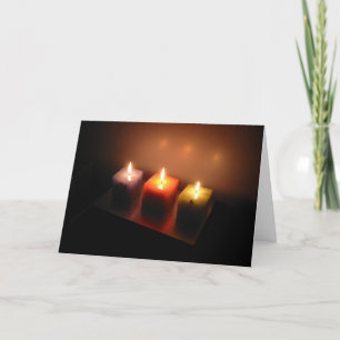 Weihnachtskerzen Feiertagskarte