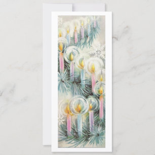Weihnachtskerzen Feiertagskarte