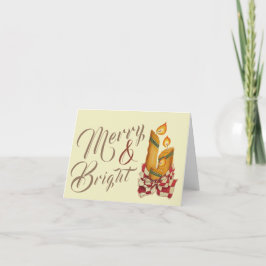 Weihnachtskerzen Grußkarte Karte