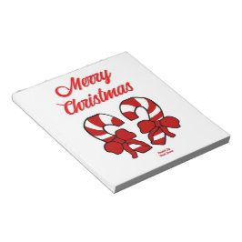 Weihnachtskerzen Notepad (14 cm x 15,2 cm) Notizblock