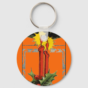 Weihnachtskerzen Schlüsselanhänger