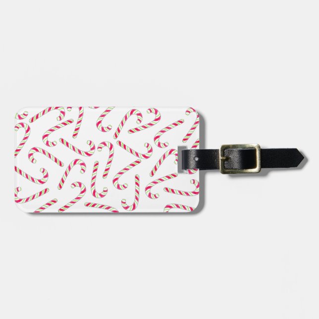 Weihnachtskerzenmuster Gepäckanhänger (Vorderseite horizontal)