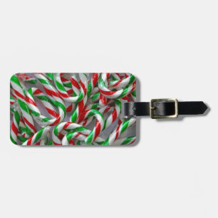 Weihnachtskerzenmuster Gepäckanhänger