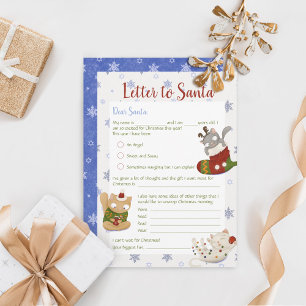 Weihnachtskids-Brief an die Weihnachtskarte Einladung
