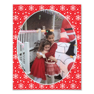 Weihnachtskids personalisieren Vorlagenrahmen Fotodruck