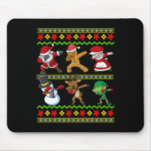 Weihnachtskids Weihnachtsmann Dabbing Squad Männer Mousepad