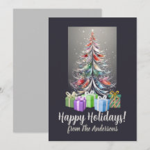 Weihnachtskiefer 14 Frohe Weihnachten, Grußkarte