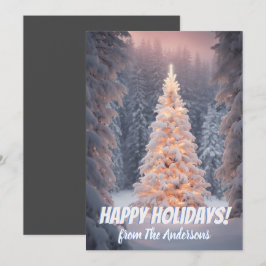 Weihnachtskiefer 81, Happy Holidays, Grußkarte Einladung