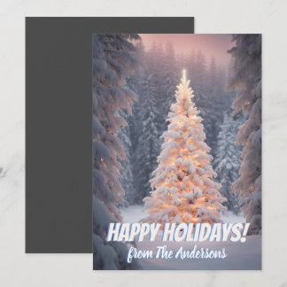 Weihnachtskiefer 81, Happy Holidays, Grußkarte Einladung
