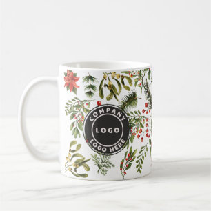 Weihnachtskiefer Rote Berries Botanische Schriften Kaffeetasse