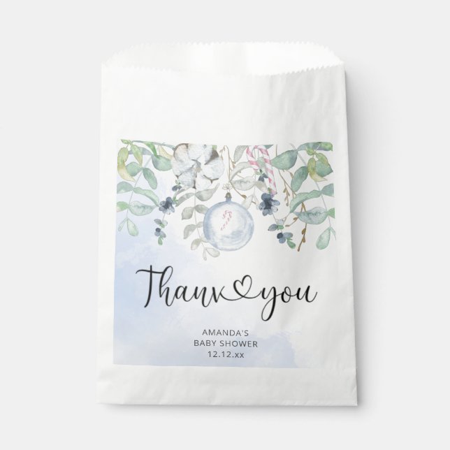 Weihnachtskind draußen ist kalt geschenktütchen (Vorderseite)