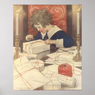 Weihnachtskind, Jessie Willcox Smith Poster
