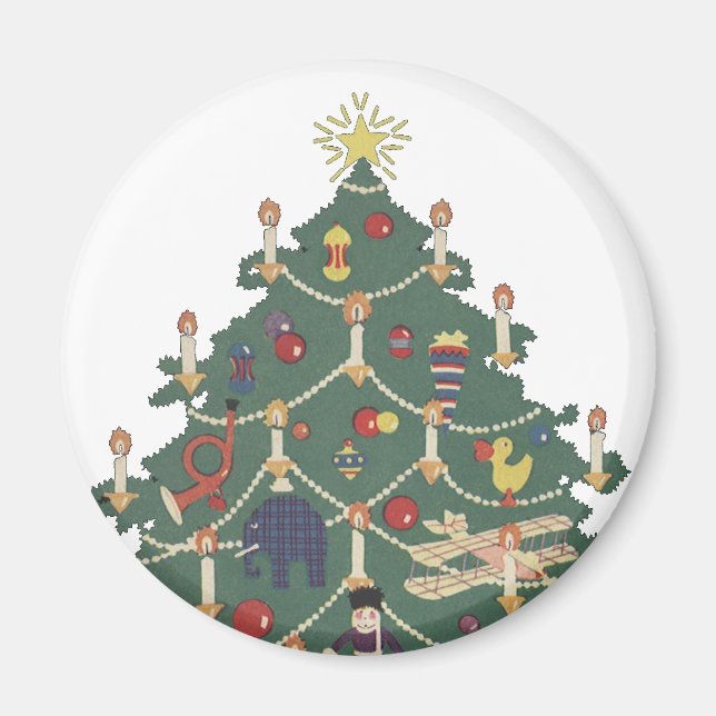 Weihnachtskinder aus dem 19. Jahrhundert rund um e Magnet (Vorne)