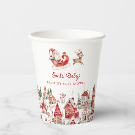Weihnachtskinder-Duschpapier-Tasse Pappbecher