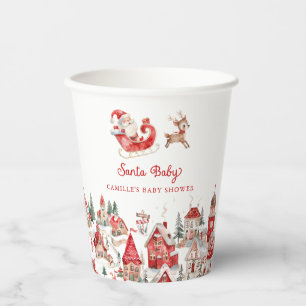 Weihnachtskinder-Duschpapier-Tasse Pappbecher