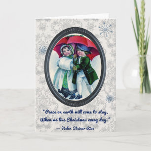 Weihnachtskinder Feiertagskarte