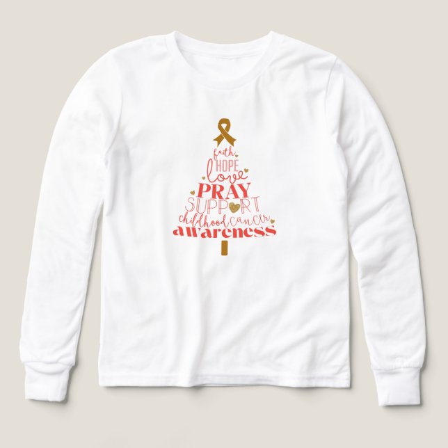 Weihnachtskinder mit Kinderkrebs Langschläfchen (Design Vorderseite)