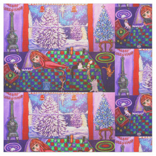 Weihnachtskinder-u. Stoff