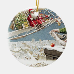Weihnachtskinder Vintag Keramik Ornament