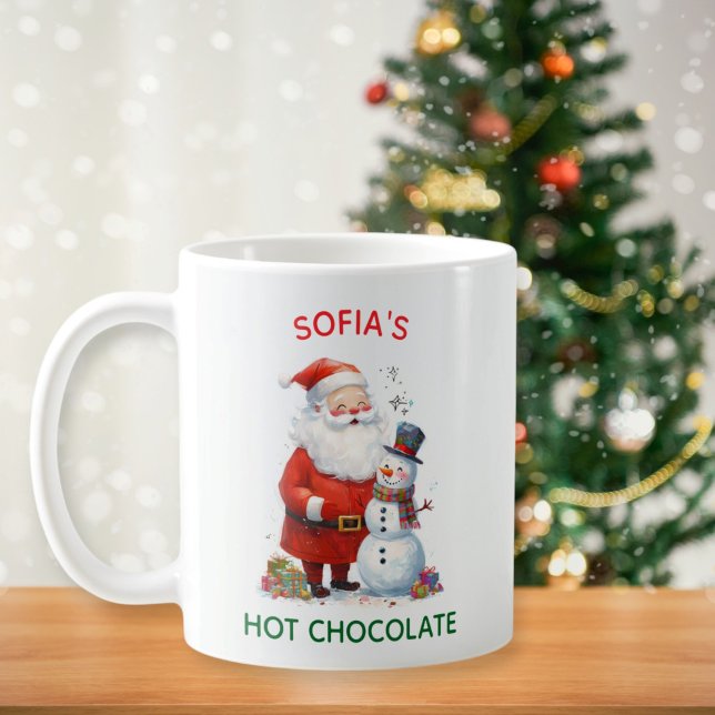 Weihnachtskinder Weihnachten Niedlicher Schneemann Kaffeetasse (Von Creator hochgeladen)