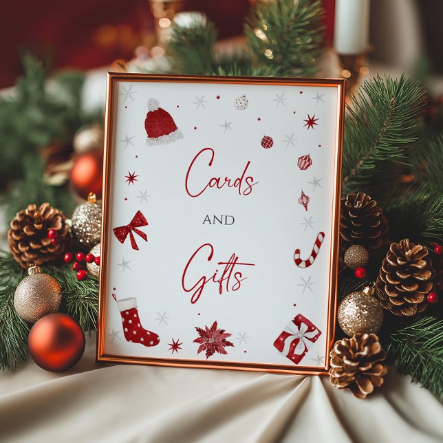 Weihnachtskinderduschkarte und Geschenke Poster (Von Creator hochgeladen)