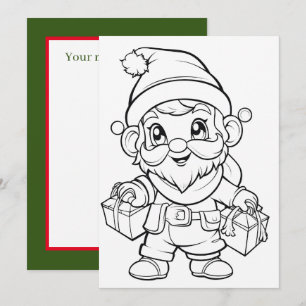 Weihnachtskinderelf Feiertagskarte