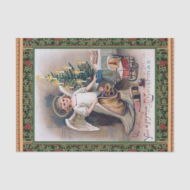Weihnachtskindgel und Spielzeug Seidenpapier (Vorderseite)