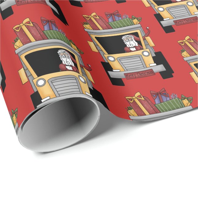 Weihnachtskipper Sankt-Partyverpackung mit Ziegeln Geschenkpapier (Rolleneckpunkt)
