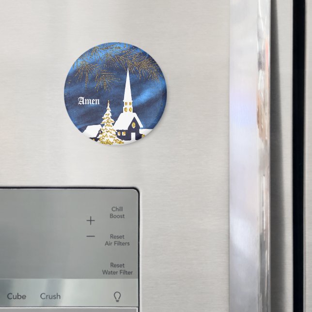 Weihnachtskirche Amen Magnet (In Situ (Kühlschrank))