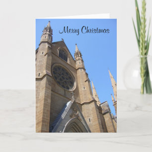 Weihnachtskirche Feiertagskarte