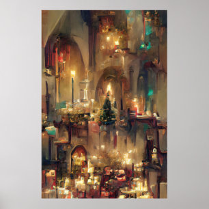 Weihnachtskirche, Weihnachtsgeschenke Poster