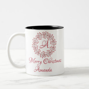 Weihnachtskirsche Zweifarbige Tasse