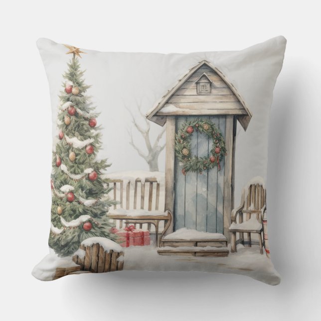 Weihnachtskissen | Elegant Holiday Cushion Kissen (Vorderseite)