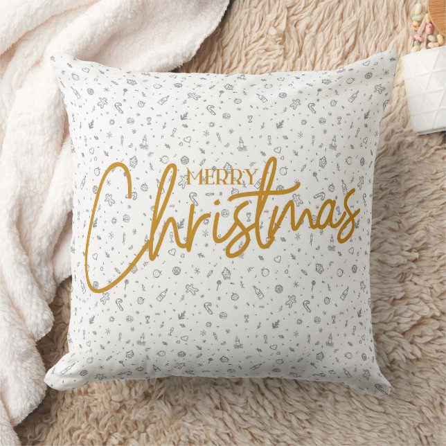 Weihnachtskissen "Frohe Weihnachten" Kissen (Decke)