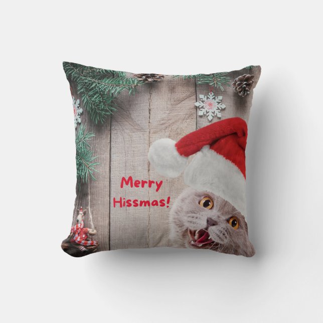 Weihnachtskissen, frohe Weihnachtswünsche Kissen (Vorderseite)