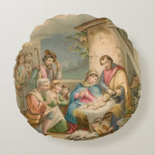 Weihnachtskissen, Jesus Christus Rundes Kissen