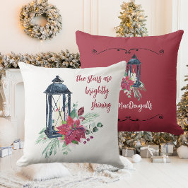 Weihnachtskissen mit Familienname-Dekoration Kissen