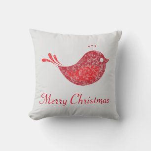 Weihnachtskissen mit Red Bird Kissen