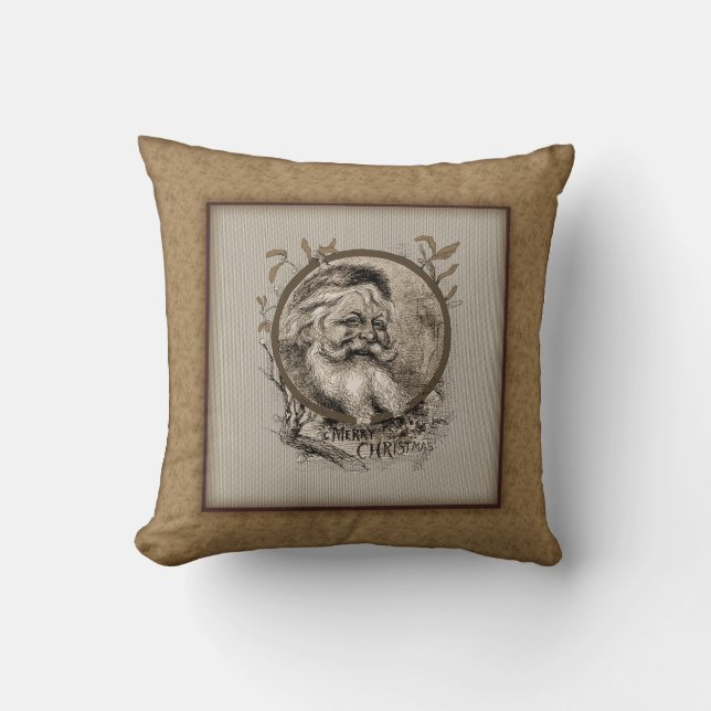 Weihnachtskissen Thomas Nast Weihnachtsmann Kissen (Vorderseite)