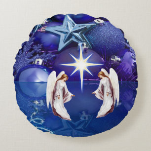 Weihnachtskissen, Weihnachtsgel Rundes Kissen