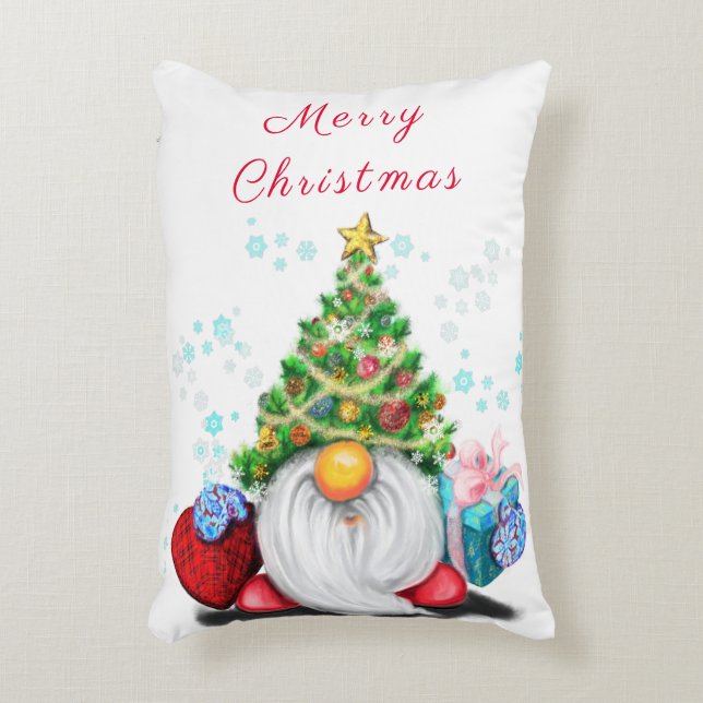Weihnachtskissengenom mit Geschenk Dekokissen (Vorderseite(Vertikal))