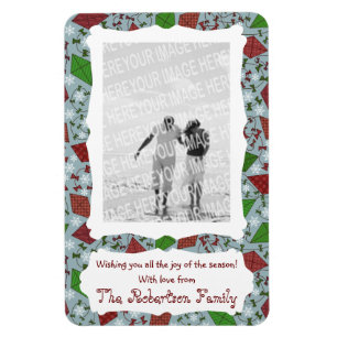 Weihnachtskites, Premium-Foto-Magnet Magnet