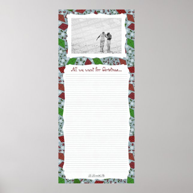 Weihnachtskites, Weihnachtswandplaner Poster (Vorne)