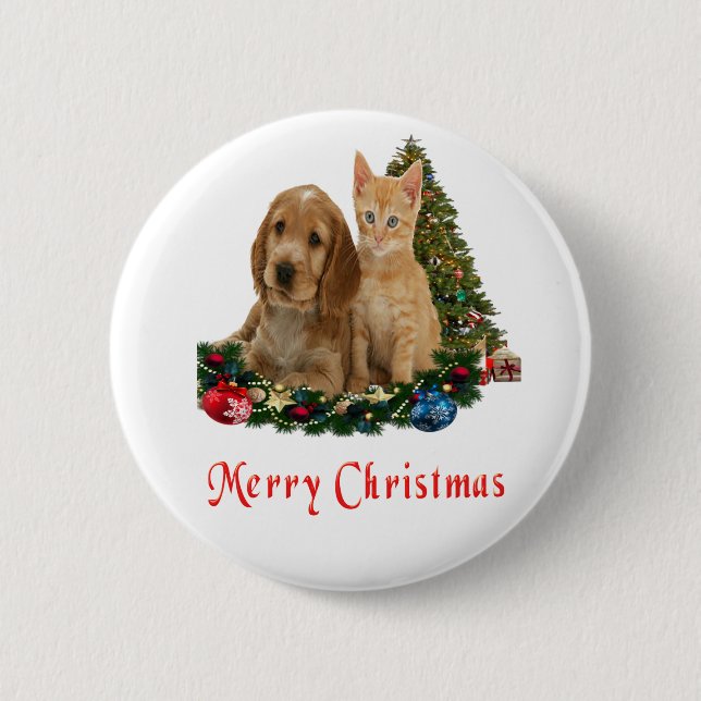 Weihnachtskittel Button (Vorderseite)