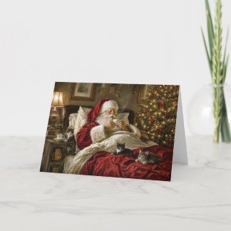 Weihnachtskitten am Baum Feiertagskarte